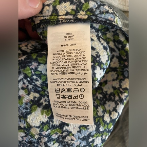 BODEN Satin Ruffle Midi Skirt - Nebulas Blue Floral Print - Picture 8 of 9